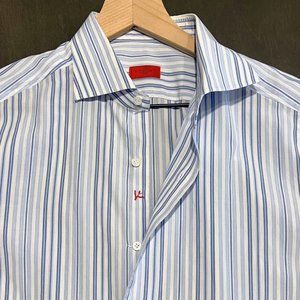 ISAIA Napoli Men's 16/41 (L) Dress Shirt
